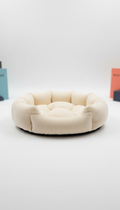 Plush Pet Bed with Raised Sides