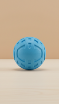 Sky blue rubber fetch ball