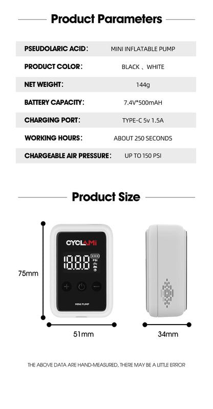 MINI Fast Rechargeable Compressor